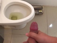 Fap and cum in the other bathroom at the office