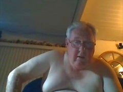 grandpa cum on webcam